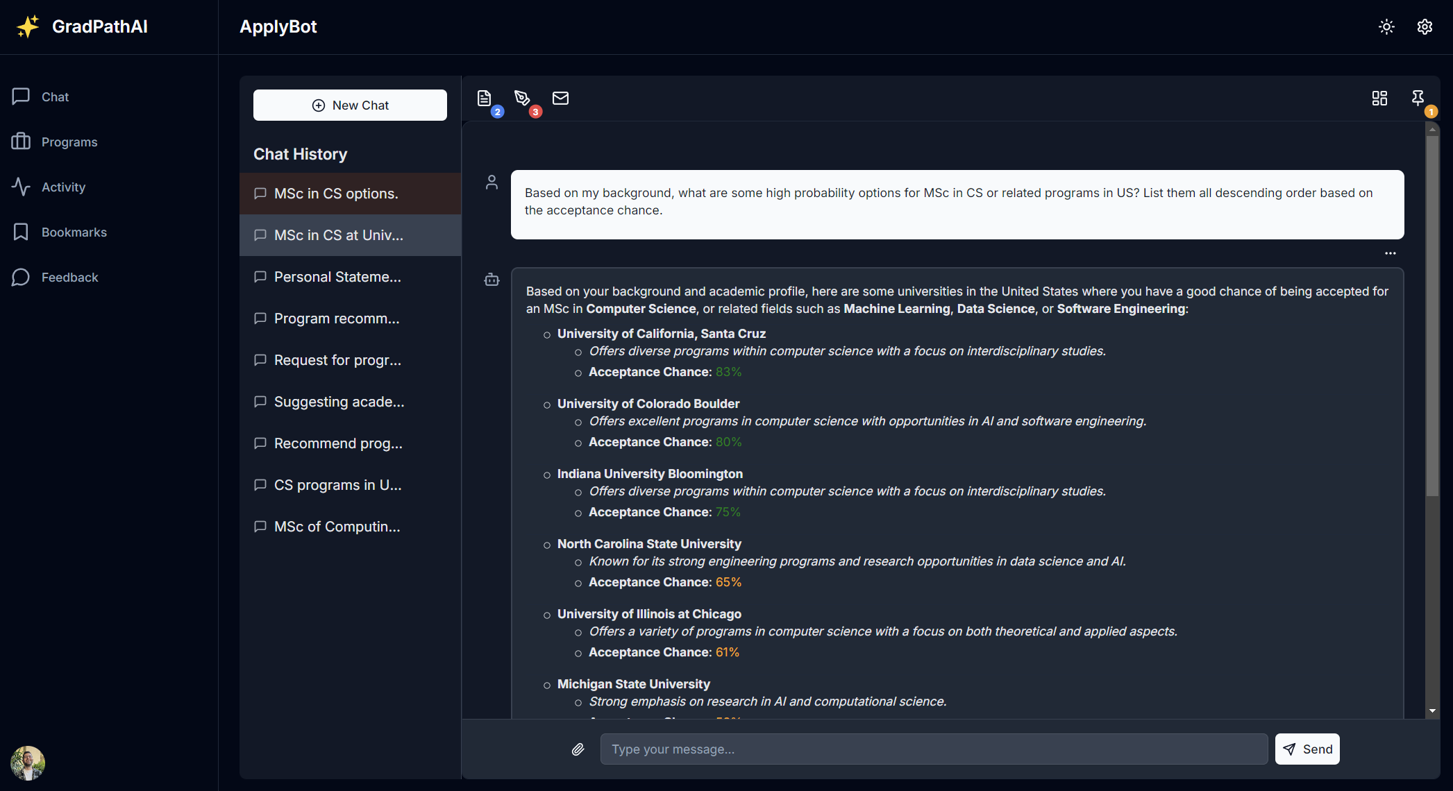 GradPathAI Landing Page