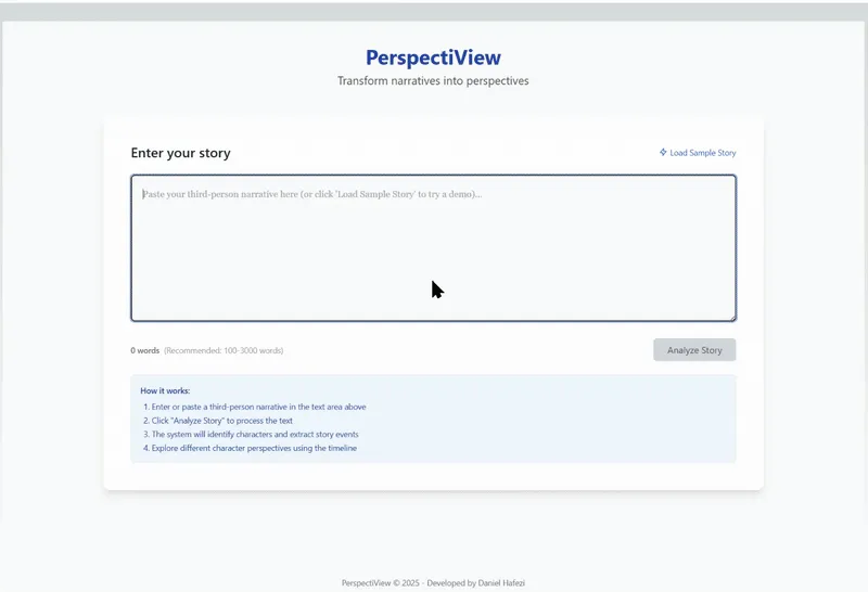 PerspectiView: Transform Narratives Into Perspectives