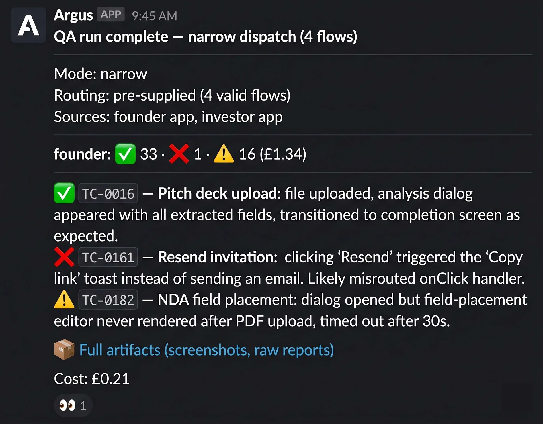 Argus: Cross-Repo Regression QA Agent