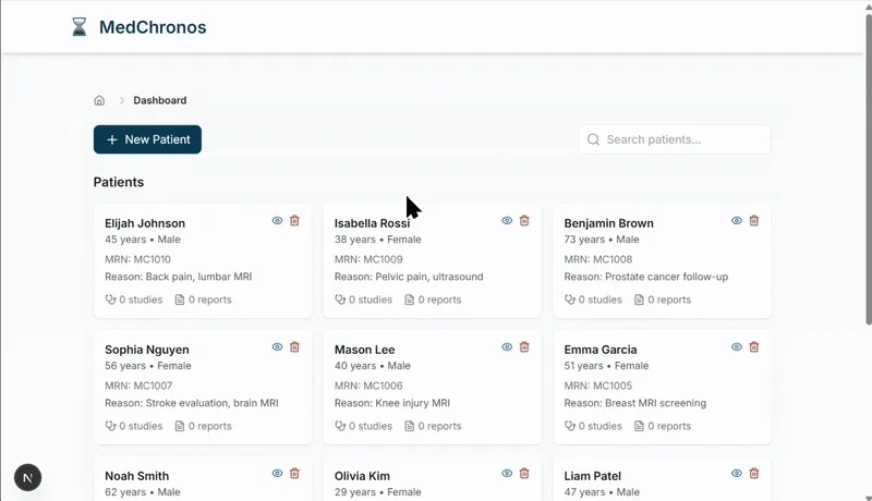 MedChronos: AI-Powered Medical Imaging Timeline